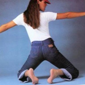 Wrangler Vintage High Waisted Blue Jeans